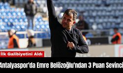 Antalyaspor'da Emre Belözoğlu'ndan 3 Puan Sevinci