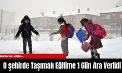 Beklenen oldu... O şehirde Taşımalı Eğitime 1 Gün Ara Verildi