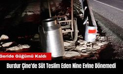 Burdur Çine'de Süt Teslim Eden Nine Evine Dönemedi