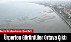 Deniz Metrelerce Çekildi! Ürpüten Görüntüler Ortaya Çıktı