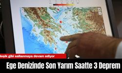 Ege Denizi Beşik Gibi Sallanmaya devam ediyor! Son Yarım Saatte 3 Deprem