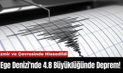 Ege Denizi'nde 4.8 Büyüklüğünde Deprem! İzmir ve Çevresinde Hissedildi