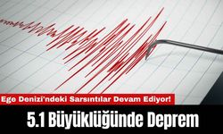 Ege Denizi'ndeki Sarsıntılar Devam Ediyor! 5.1 Büyüklüğünde Deprem