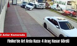 Finike'de Art Arda Kaza: 4 Araç Hasar Gördü