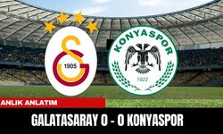 Anlık Anlatım | Galatasaray 0 - 0 Konyaspor