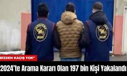 2024’te Arama Kararı Olan 197 bin Kişi Yakalandı