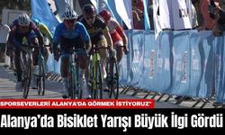 Alanya’da bisiklet yarışı büyük ilgi gördü