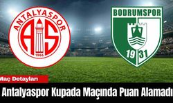 Antalyaspor Kupada Maçında Puan Alamadı