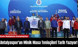 Antalyaspor'un Minik Masa Tenisçileri Tarih Yazıyor!