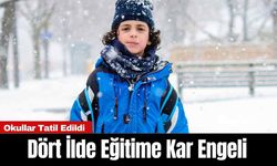 Dört İlde Eğitime Kar Engeli! Okullar Tatil Edildi