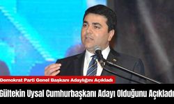 Gültekin Uysal Cumhurbaşkanı Adayı Olduğunu Açıkladı