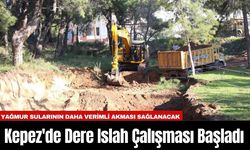 Kepez'de Dere Islah Çalışması Başladı