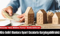 Kira Geliri Olanlara Uyarı! Cezalarla Karşılaşabilirsiniz