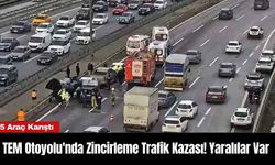 TEM Otoyolu'nda Zincirleme Trafik Kazası! Yaralılar Var