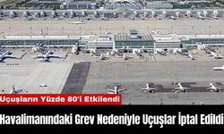 Havalimanındaki Grev Nedeniyle Uçuşlar İptal Edildi