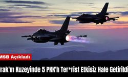 Irak'ın Kuzeyinde 5 PKK'lı Ter*rist Etkisiz Hale Getirildi