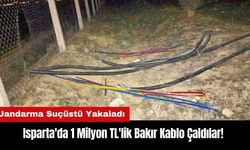 Isparta'da 1 Milyon TL'lik Bakır Kablo Çaldılar!