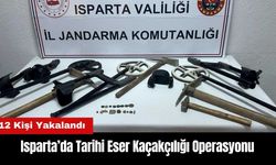 Isparta’da Tarihi Eser Kaçakçılığı Operasyonu: 12 Kişi Yakalandı