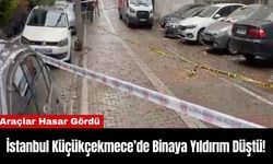 İstanbul Küçükçekmece’de Binaya Yıldırım Düştü!