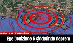 Ege Denizi’nde 5 Büyüklüğünde Deprem!