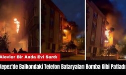 Kepez'de Balkondaki Telefon Bataryaları Bomba Gibi Patladı