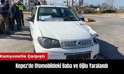 Kepez'de Kamyonetle Çarpışan Otomobildeki Baba ve Oğlu Yaralandı