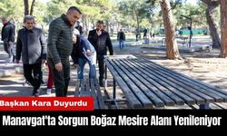 Manavgat'ta Sorgun Boğaz Mesire Alanı Yenileniyor