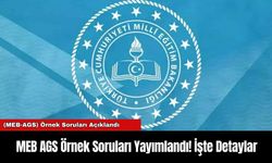 MEB AGS Örnek Soruları Yayımlandı! İşte Detaylar