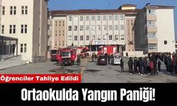 Ortaokulda Yangın Paniği! Öğrenciler Tahliye Edildi