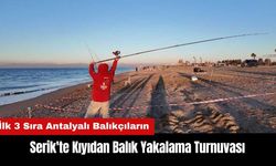 Serik'te Kıyıdan Balık Yakalama Turnuvası