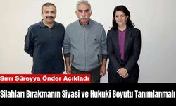 Silahları Bırakmanın Siyasi ve Hukuki Boyutu Tanımlanmalı