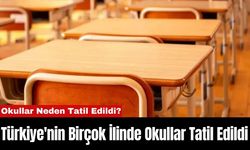 Türkiye'nin Birçok İlinde Okullar Tatil Edildi