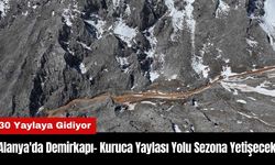 Alanya'da Demirkapı- Kuruca Yaylası Yolu Sezona Yetişecek