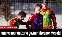 Antalyaspor'da Zorlu Çaykur Rizespor Mesaisi