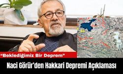 Naci Görür’den Hakkari Depremi Açıklaması: “Beklediğimiz Bir Deprem”