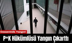 Cezaevinde Yangın! P*K Hükümlüsü Yangın Çıkarttı