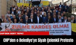 CHP'den o Belediye'ye Siyah Çelenkli Protesto