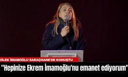 Dilek İmamoğlu Saraçhane'de konuştu: "Hepinize Ekrem İmamoğlu'nu emanet ediyorum"