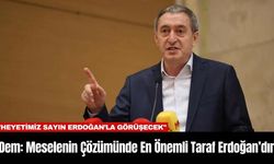 Dem: Meselenin Çözümünde En Önemli Taraf Erdoğan’dır