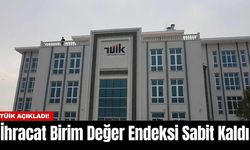 TÜİK Açıkladı! İhracat Birim Değer Endeksi Sabit Kaldı