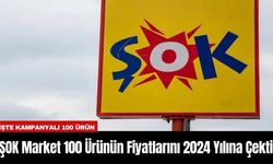 ŞOK Market 100 Ürünün Fiyatlarını 2024 Yılına Çekti