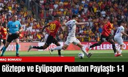 Göztepe ve Eyüpspor Puanları Paylaştı: 1-1