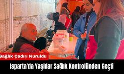 Isparta'da Yaşlılar Sağlık Kontrolünden Geçti