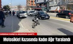 Motosiklet Kazasında Kadın Ağır Yaralandı