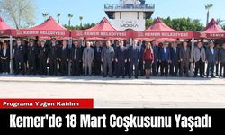 Kemer'de 18 Mart Coşkusunu Yaşadı