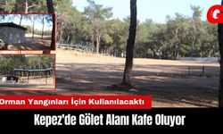 Kepez'de Gölet Alanı Kafe Oluyor