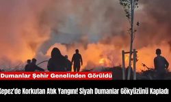 Kepez'de Korkutan Atık Yangını! Siyah Dumanlar Gökyüzünü Kapladı