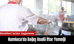 Kumluca'da Bağış Usulü İftar Yemeği
