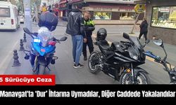 Manavgat'ta Dur İhtarına Uymadılar Diğer Caddede Yakalandılar