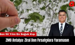 ZMO Antalya: Zirai Don Fırsatçılara Yaramasın